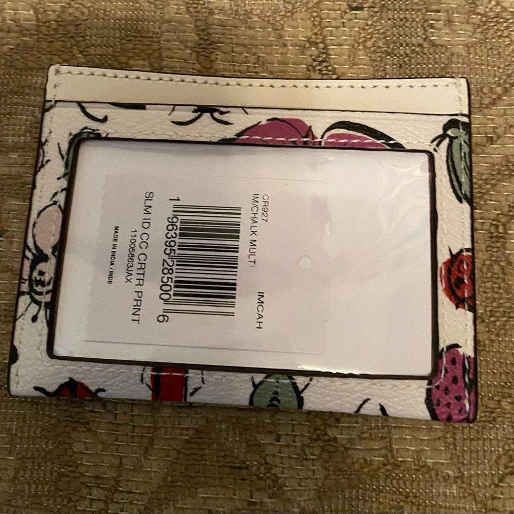 Coach Insert/Creature Theme Card Wallet NEW